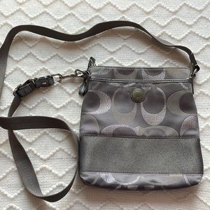 Coach Crossbody Bag- Grey/Silver